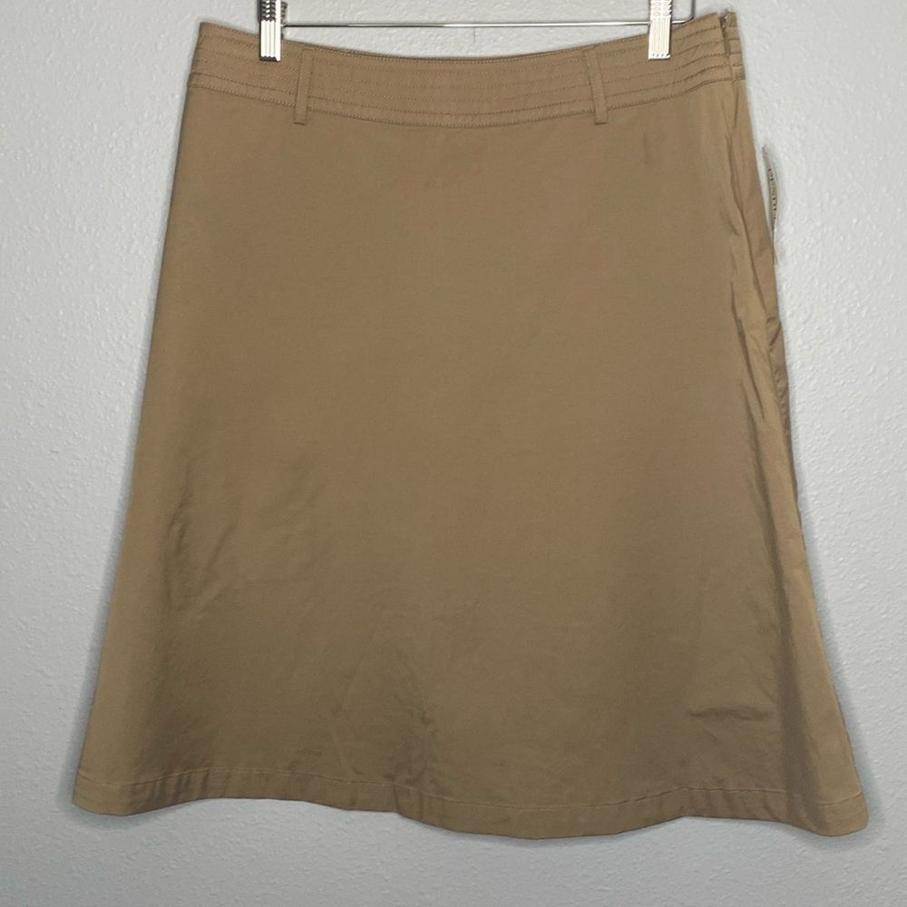 NWT New Pendleton Tan Taupe Stretch Skirt Size 12
